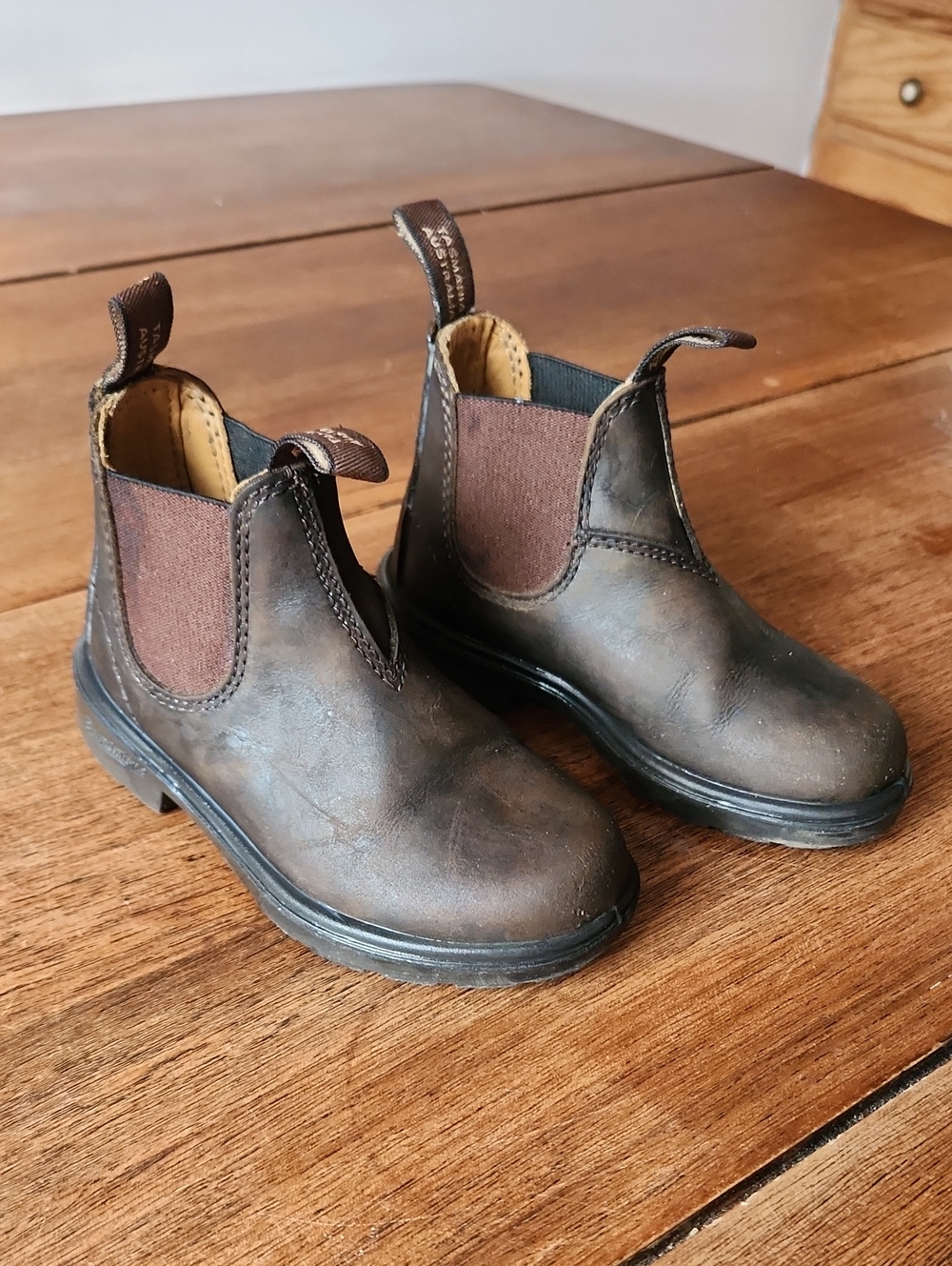 Blundstone Unisex Kids Brown Chelsea Boots Size 9